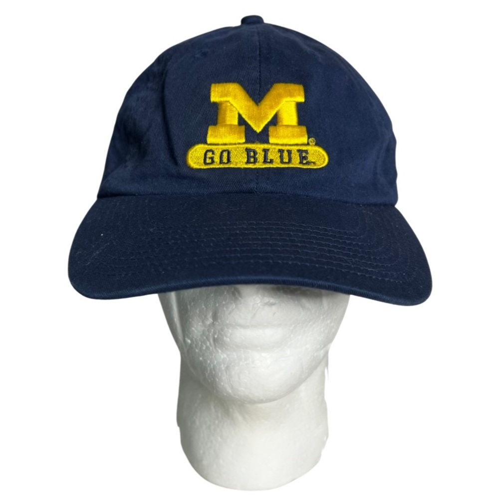 Perrin University of Michigan Wolverine Go Blue Men’s Embroidery Raised Logo Hat